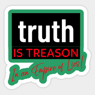 Wake up America - Push Back for The Truth to be told... Sticker